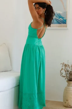 Cocktail Dresses|Spring Break Dresses>Hello Molly Winery On The Coast Maxi Dress Green