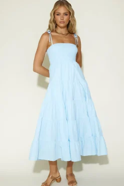 Vacation Dresses|Bump Friendly>Hello Molly Wish You Would Maxi Dress Blue