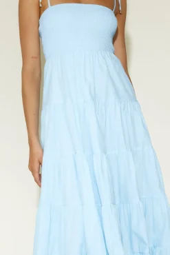 Vacation Dresses|Bump Friendly>Hello Molly Wish You Would Maxi Dress Blue