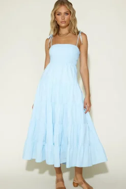 Vacation Dresses|Bump Friendly>Hello Molly Wish You Would Maxi Dress Blue