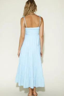 Vacation Dresses|Bump Friendly>Hello Molly Wish You Would Maxi Dress Blue