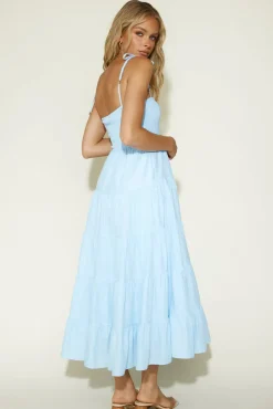 Vacation Dresses|Bump Friendly>Hello Molly Wish You Would Maxi Dress Blue