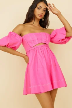 Cocktail Dresses|Date Night Dresses>Hello Molly Work For It Dress Pink
