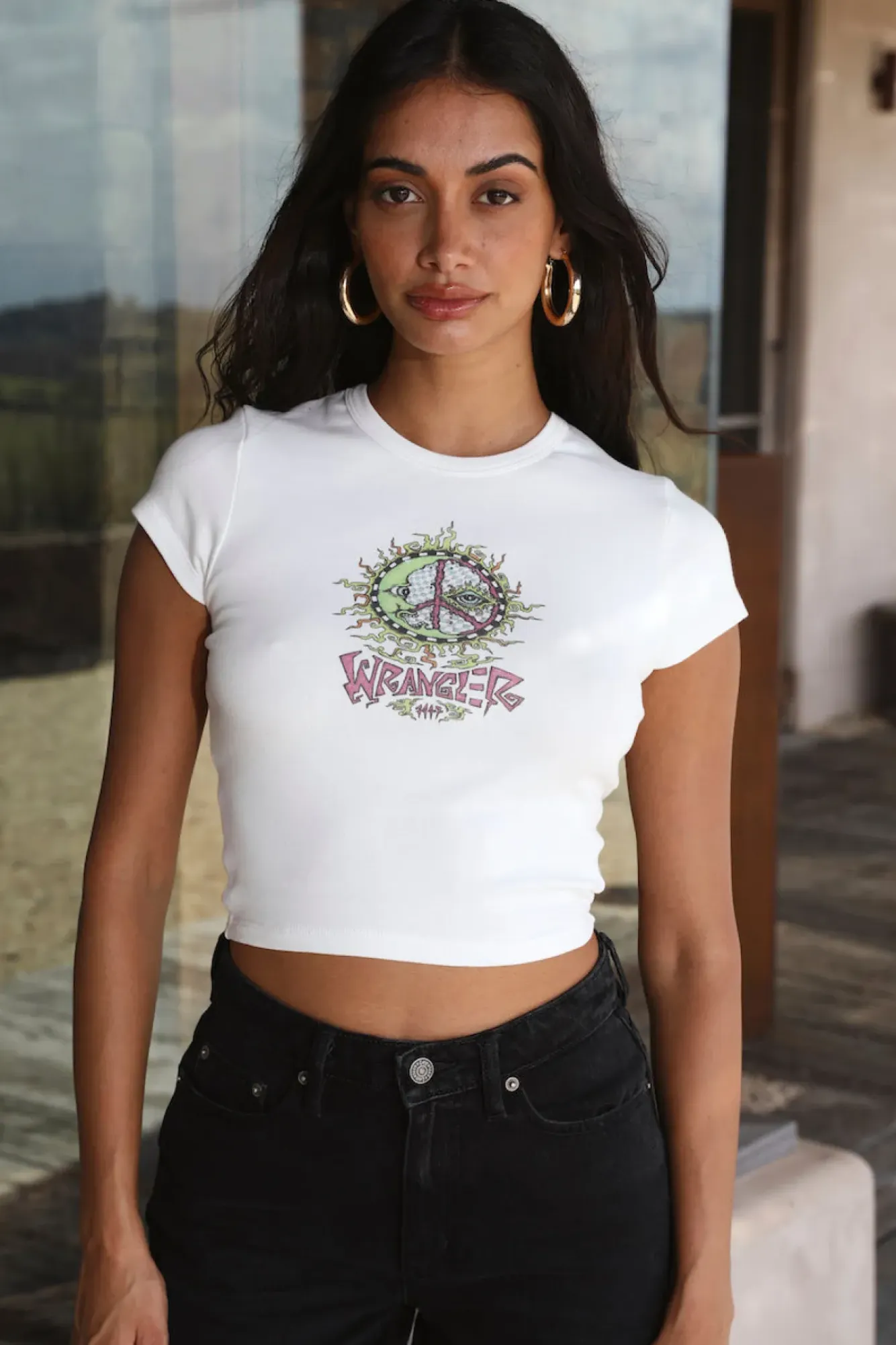T-Shirts|Shirts>Wrangler Baby Rib Tee Luna Union