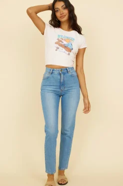 T-Shirts|Cropped>Wrangler Baby Rib Tee Shroom