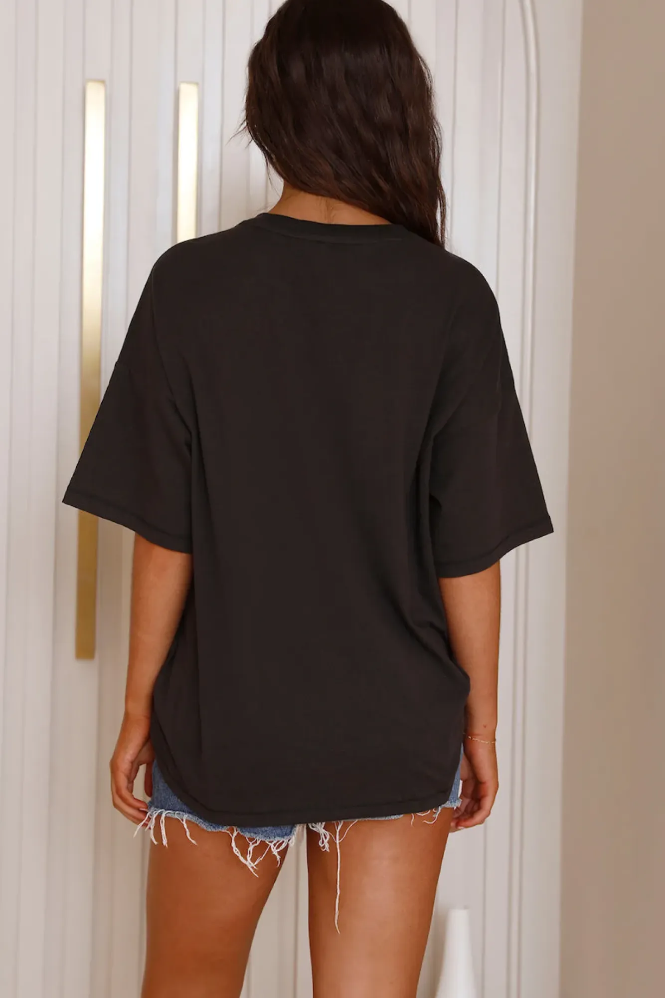 T-Shirts|Shirts>Wrangler Boxy Slouch Tee Field Of Eyes Grey