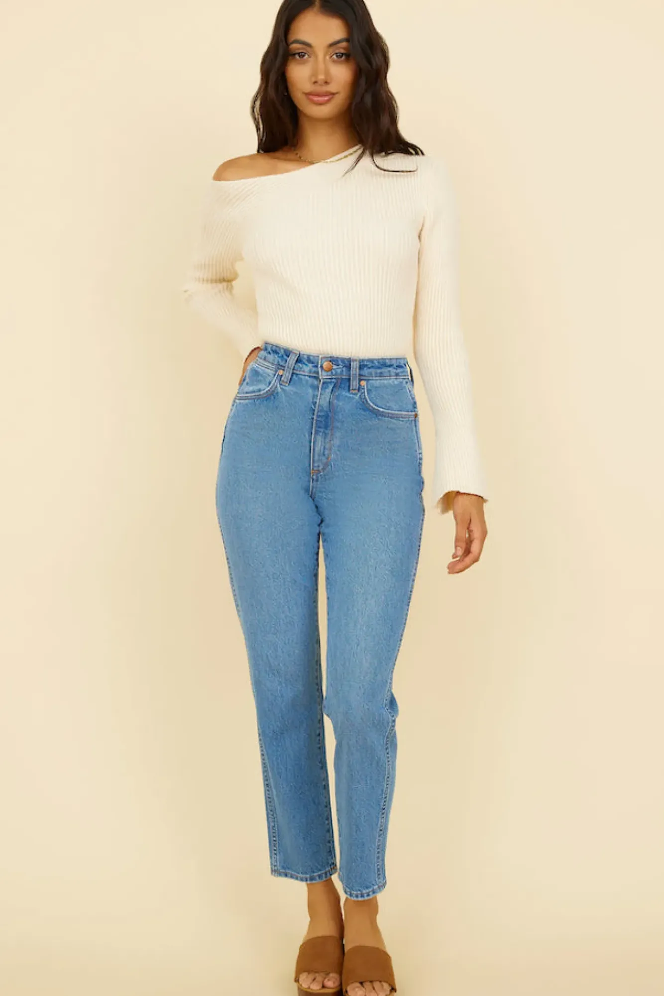 Pants|Jeans>Wrangler Drew Mom Jean Blue Revival