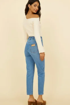 Pants|Jeans>Wrangler Drew Mom Jean Blue Revival