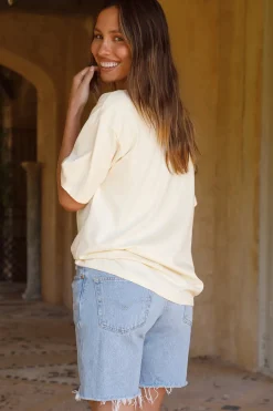 T-Shirts|Cropped>Wrangler Slouch Tee Butterfly Daze