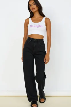 Tank Tops And Singlets|Cropped>Wrangler The Reaction Tank White Lilac