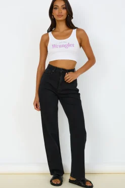 Tank Tops And Singlets|Cropped>Wrangler The Reaction Tank White Lilac