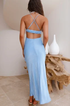 Wedding Guest Dresses|Formal Dresses>Hello Molly Writing In The Sky Maxi Dress Blue