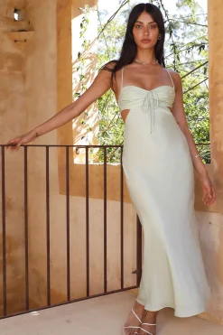 Wedding Guest Dresses|Cocktail Dresses>Hello Molly Writing In The Sky Maxi Dress Sage