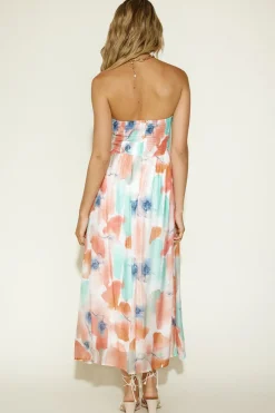 Strapless Dresses|Maxi Dresses>Hello Molly Writing Our Future Maxi Dress Orange