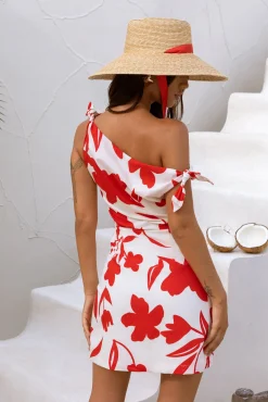 Mini Dresses>Hello Molly Xanthe Kisses Mini Dress Red