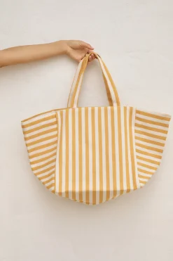 Bags>Hello Molly Yacht Day Tote Bag Yellow