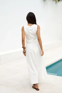 Skirts|Skirt And Top Sets>Hello Molly Yolanda Maxi Skirt White