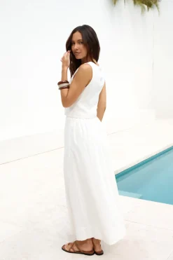 Skirts|Skirt And Top Sets>Hello Molly Yolanda Maxi Skirt White