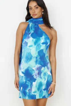 Vacation Dresses|Spring Break Dresses>Hello Molly Your Aura Mini Dress Blue