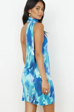 Vacation Dresses|Spring Break Dresses>Hello Molly Your Aura Mini Dress Blue
