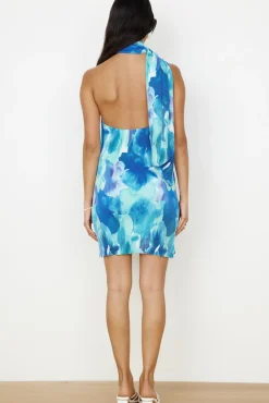 Vacation Dresses|Spring Break Dresses>Hello Molly Your Aura Mini Dress Blue