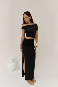 Wedding Guest Dresses|Cocktail Dresses>Hello Molly Your Devotion Maxi Dress Black