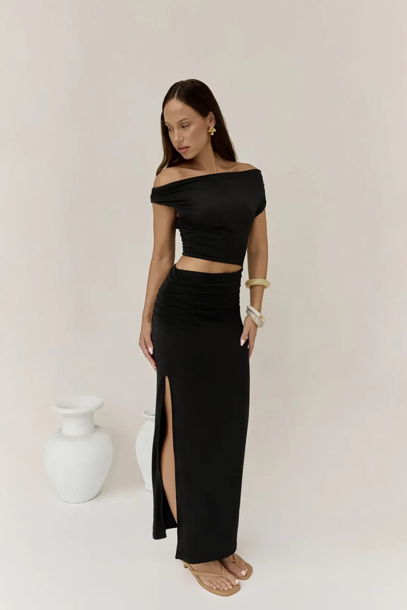 Wedding Guest Dresses|Cocktail Dresses>Hello Molly Your Devotion Maxi Dress Black