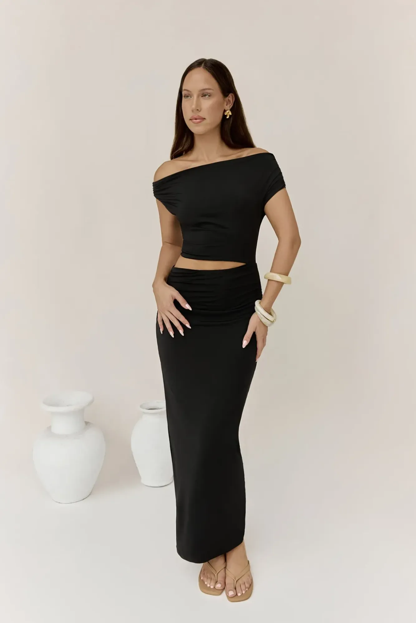 Wedding Guest Dresses|Cocktail Dresses>Hello Molly Your Devotion Maxi Dress Black