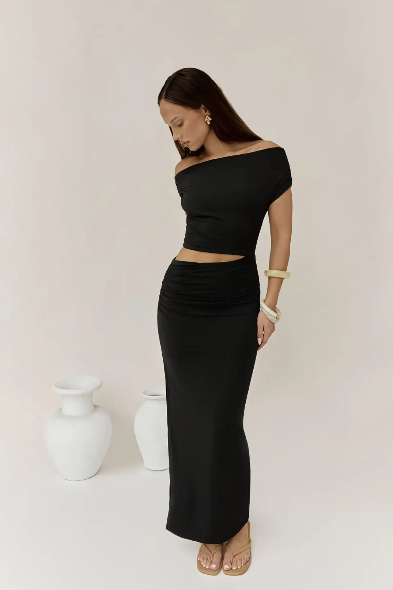 Wedding Guest Dresses|Cocktail Dresses>Hello Molly Your Devotion Maxi Dress Black