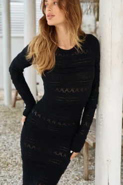 Spring Break Dresses|Date Night Dresses>Hello Molly Your Gratitude Maxi Dress Black