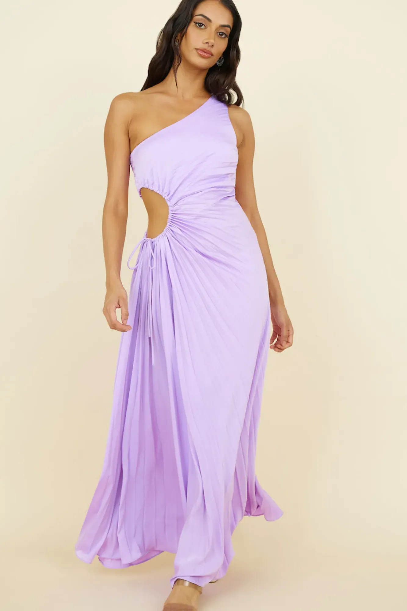Wedding Guest Dresses|One Shoulder Dresses>Hello Molly Your Promises Maxi Dress Purple