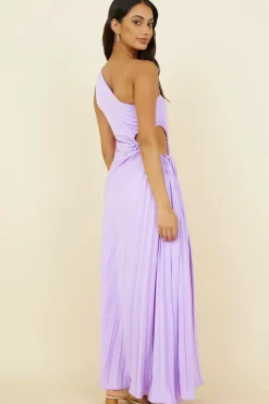 Wedding Guest Dresses|One Shoulder Dresses>Hello Molly Your Promises Maxi Dress Purple