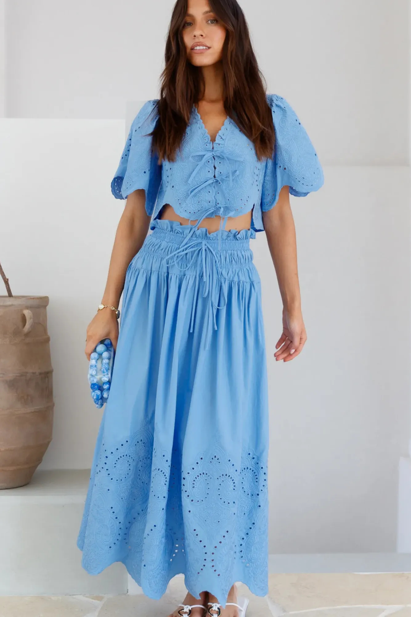 Fashion Tops And Vests|Shirts>SOFIE THE LABEL Your Soul Crop Top Blue
