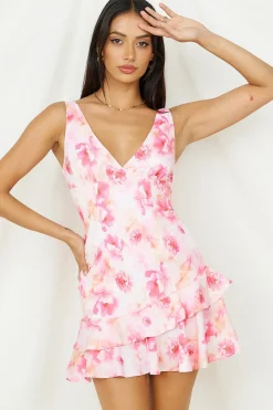 Spring Break Dresses|Date Night Dresses>Hello Molly Zephyr Nights Mini Dress Pink
