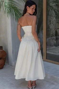 White Dresses|Maxi Dresses>ASTR Zori Maxi Dress Cream