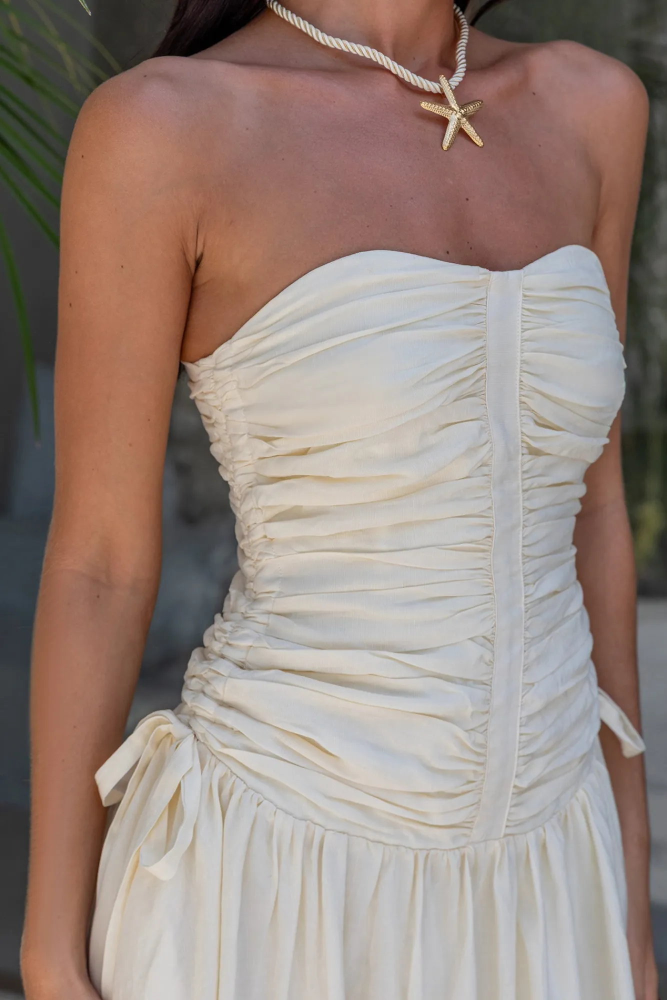 White Dresses|Maxi Dresses>ASTR Zori Maxi Dress Cream